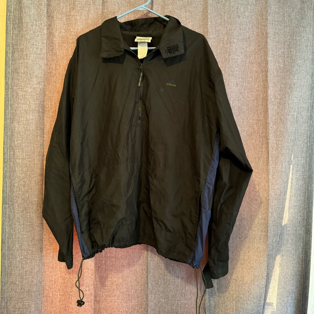 Vintage Adidas Originals Black/Royal Windbreaker Jacket Men's Size XL